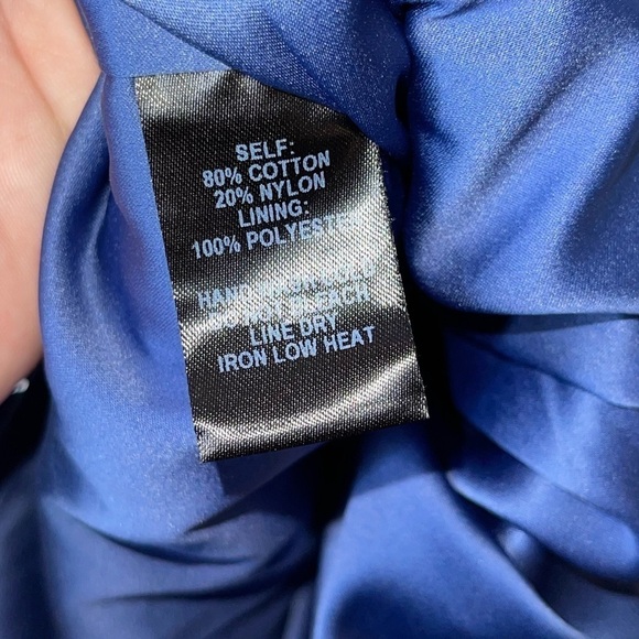 LULU'S Royal Blue Lace. V Neck Midi Dress, Size XS - Picture 5 of 8